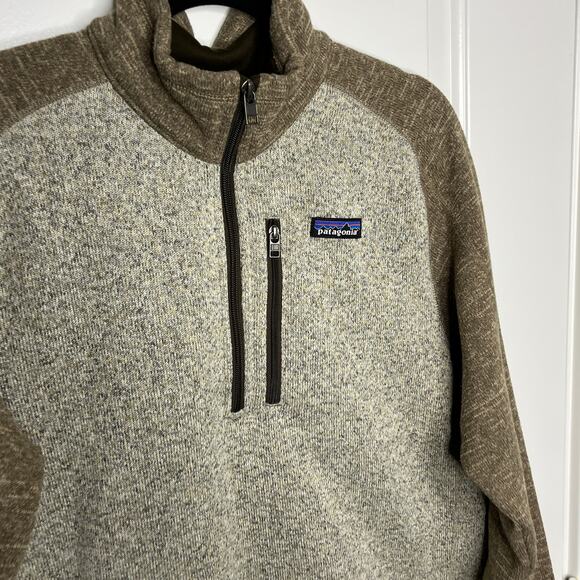 Patagonia Men's Medium Better Sweater 1/4 Zip 25523 Bleached Stone Pale Khaki - Picture 6 of 6